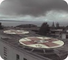 Lausanne Hospital helipad webcam
