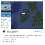 Virgin Atlantic flight pilot hit by laser