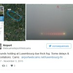 Delays due fog at Luxembourg Findel