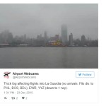Fog grounds New york City flights