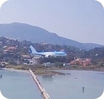 Corfu Airport webcam